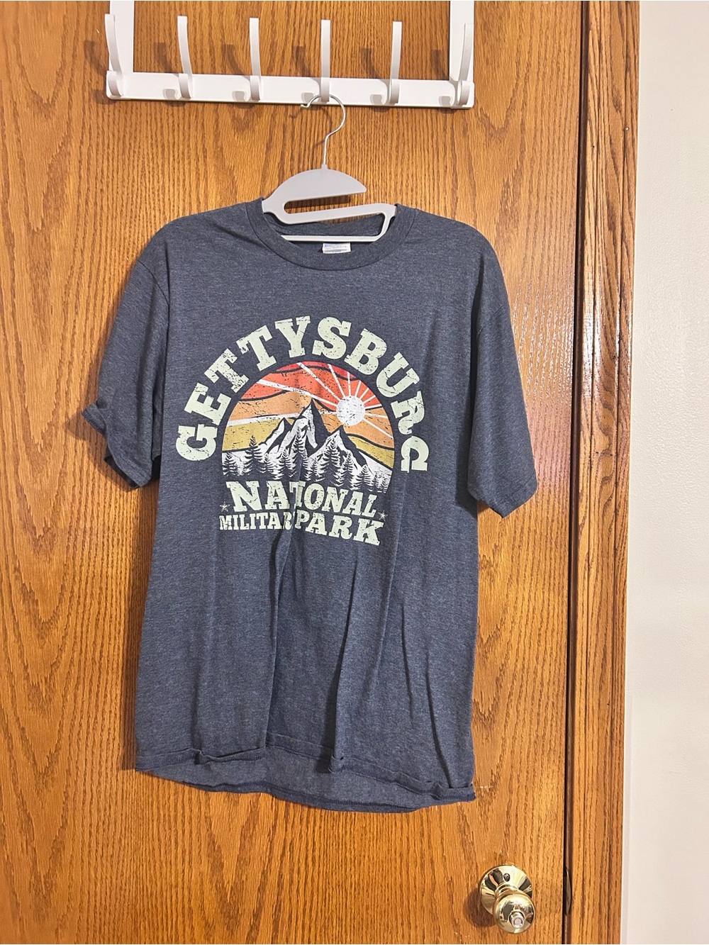 Port and Company Heather Blue Gettysburg National Military Park Graphic Tee